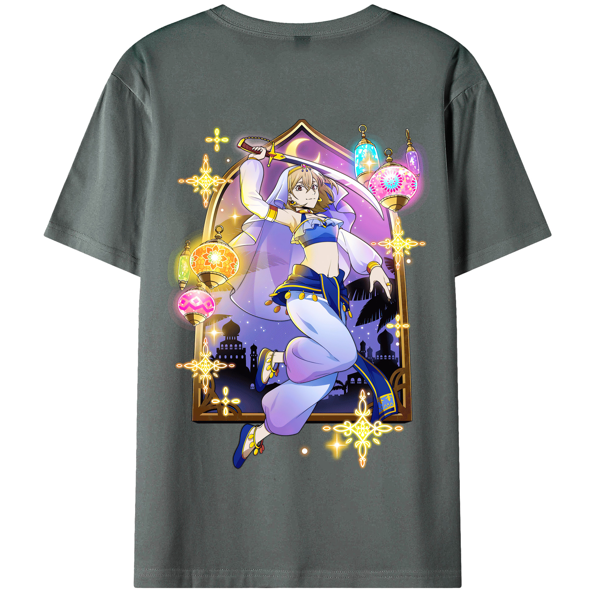 （画像用） 文豪ストレイドッグス Bungo Stray Dogs 綿100％半袖Tシャツ（背面プリント）